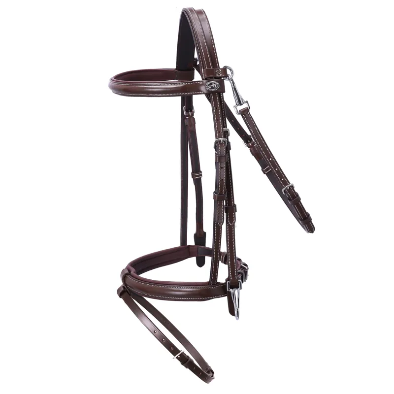 Schockemohle Dortmund Bridle - Brown/Cream/Silver