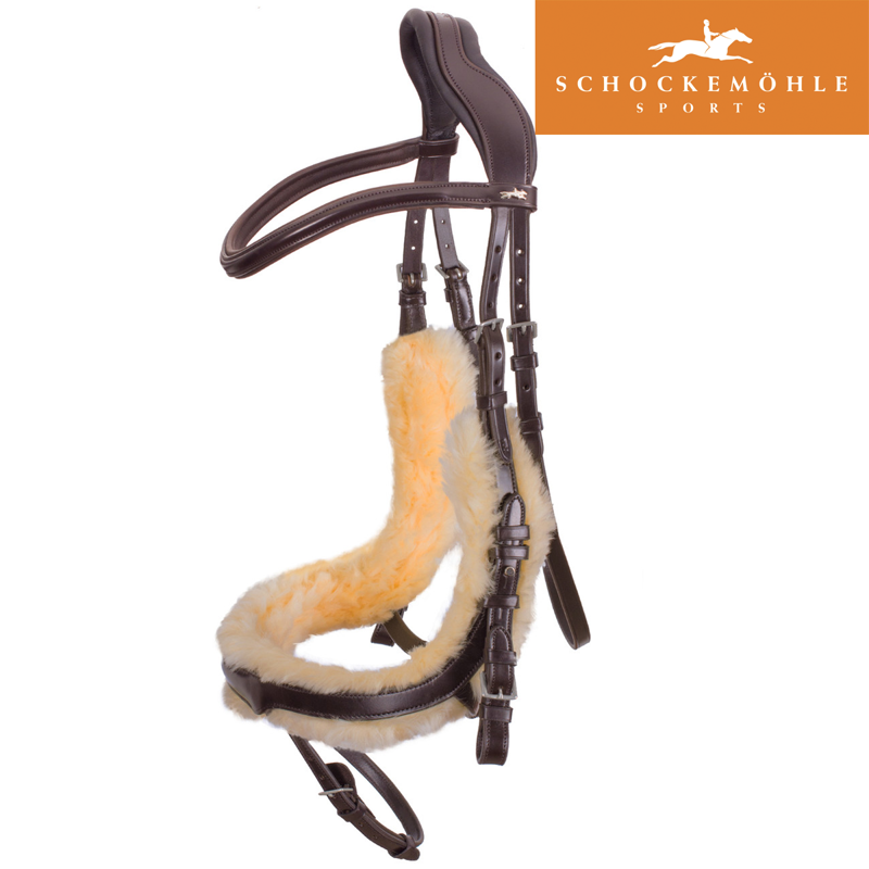 Schockemohle Equitus Zeta Anatomical Bridle - Espresso/Silver-1