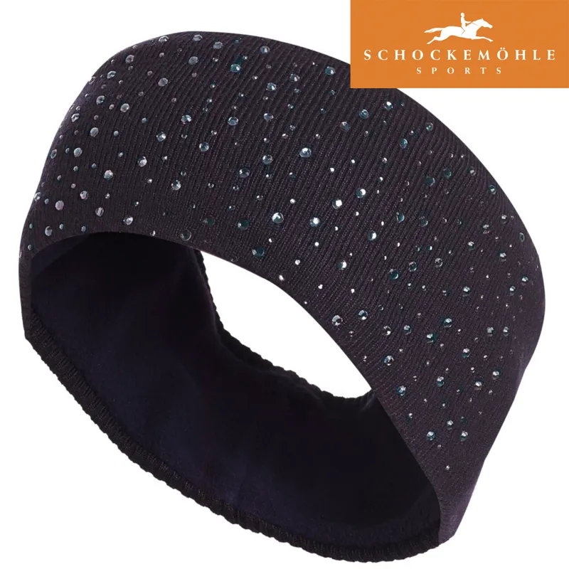 Schockemohle Ladies Crystal Headband - Dark Navy