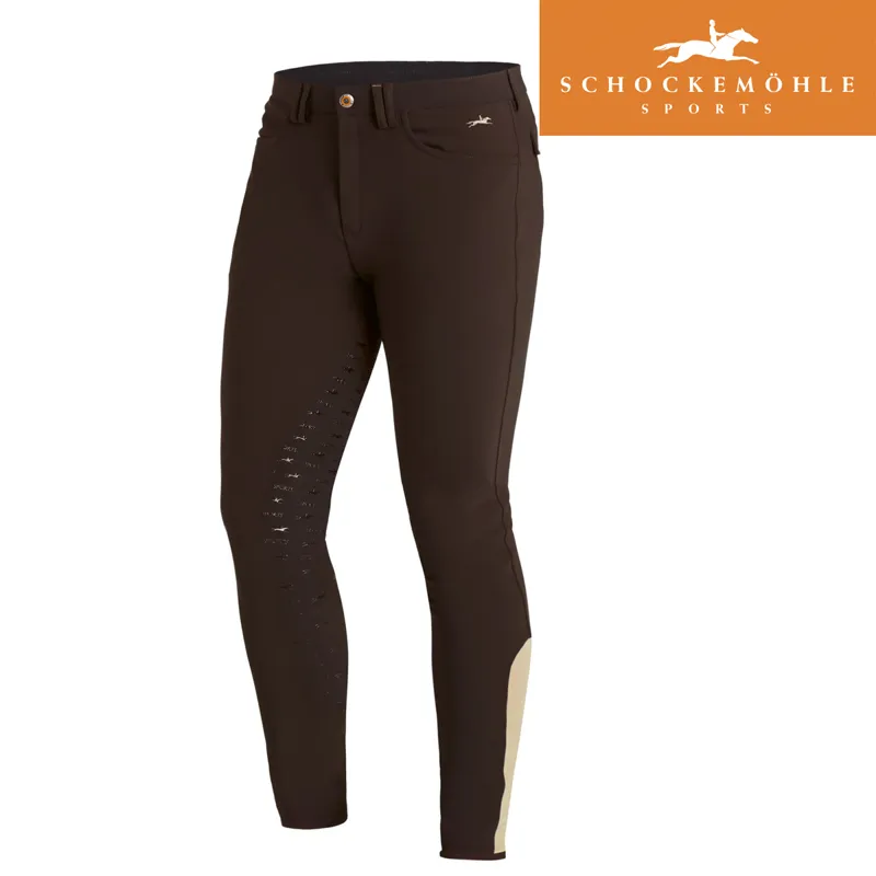 Schockemohle Hero FS Mens Breeches - Dark Brown