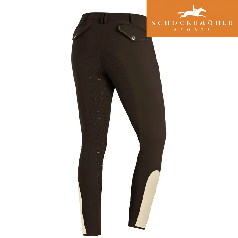 Schockemohle Hero FS Mens Breeches - Dark Brown-1