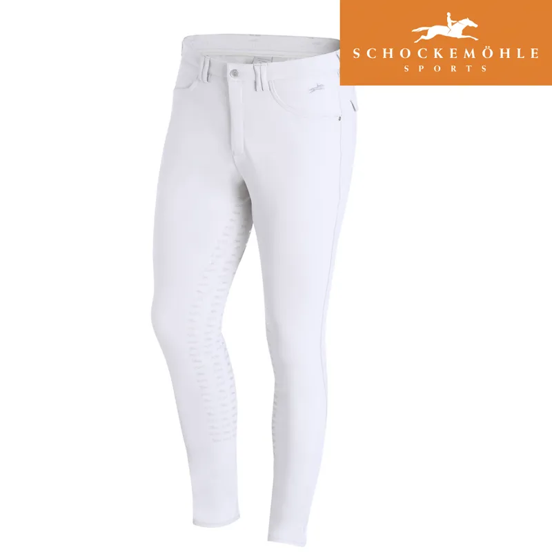 Schockemohle Hero FS Mens Breeches - White