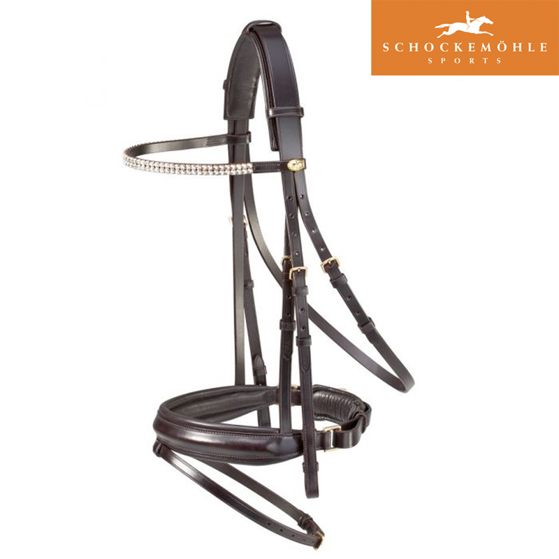 Schockemohle Kentucky Premium Bridle - Black/Silver
