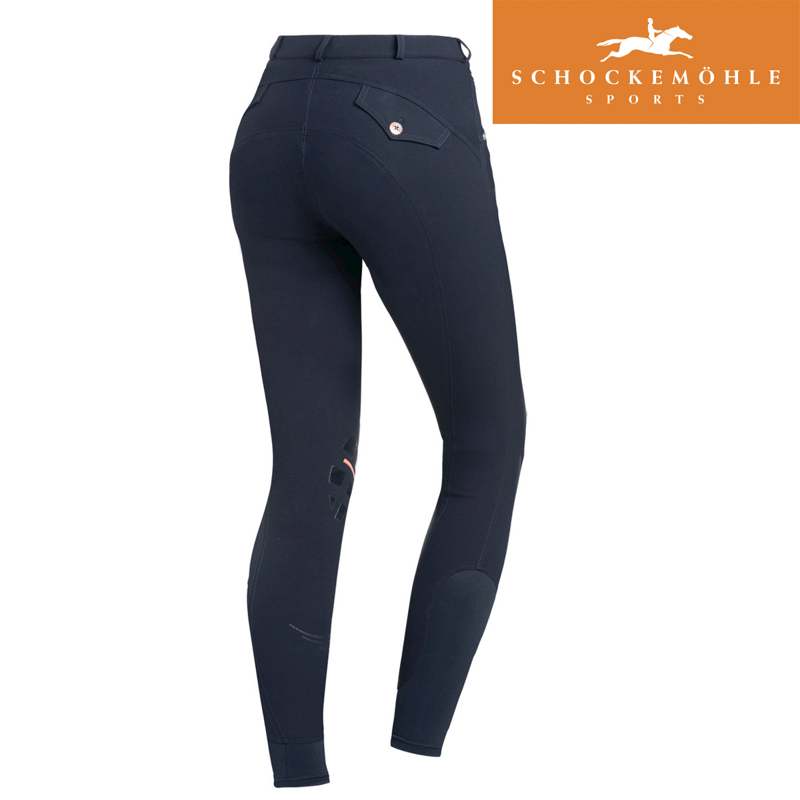 Schockemohle Libra Grip Ladies Breeches - Navy-1