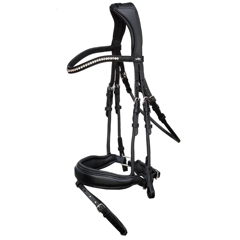 Schockemohle Malibu Anatomical Bridle - Black/Silver
