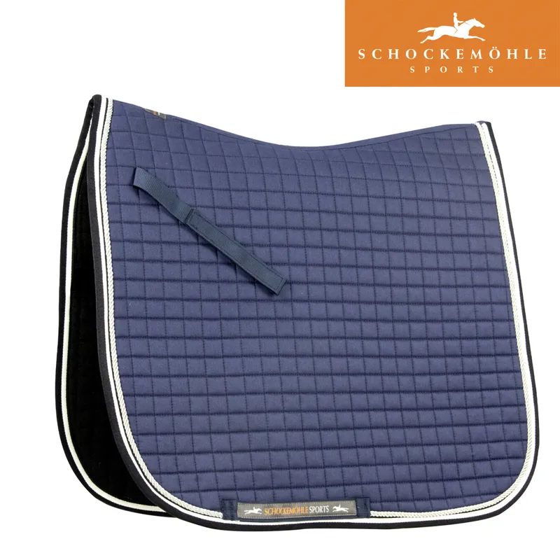 Schockemohle Neo Star Pad Dressage Style Saddle Pad - Jeans Blue - Full