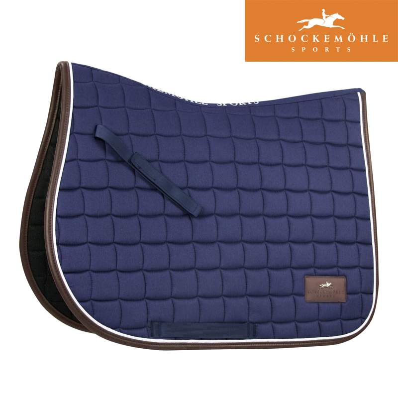 Schockemohle New Dynamic Jumping Style Saddle Pad - Jeans Blue - Full