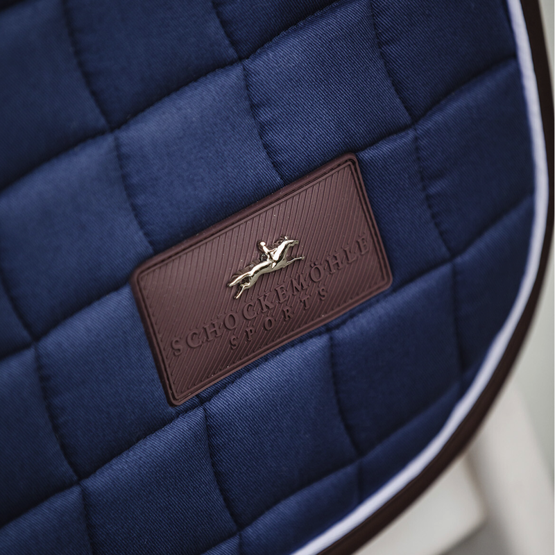 Schockemohle New Dynamic Dressage Style Saddle Pad - Jeans Blue - Full-1