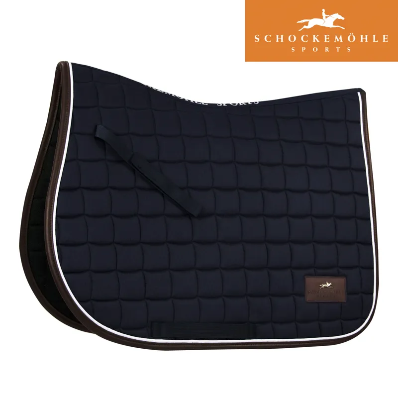 Schockemohle New Dynamic Jumping Style Saddle Pad - True Navy - Full