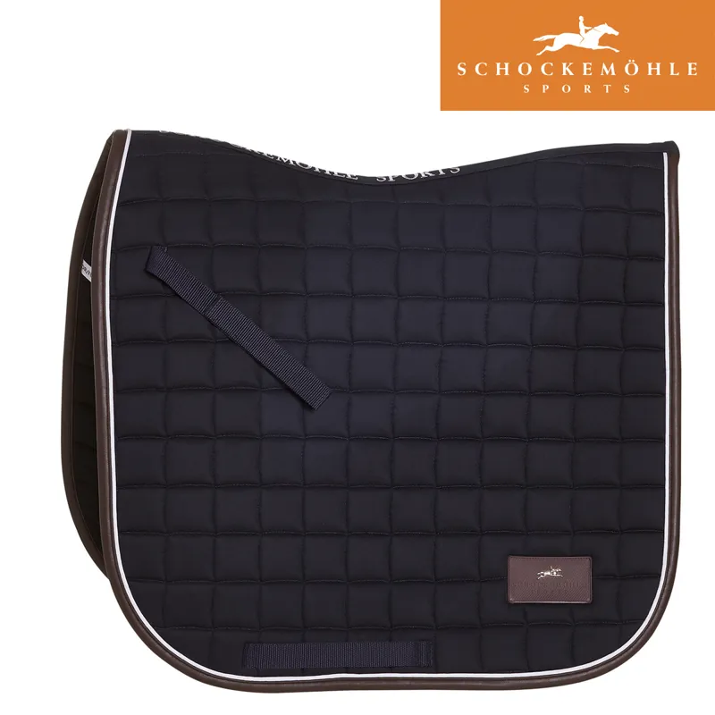 Schockemohle New Dynamic Dressage Style Saddle Pad - True Navy - Full