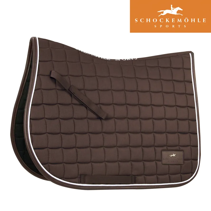 Schockemohle New Dynamic Jumping Style Saddle Pad - Walnut - Full