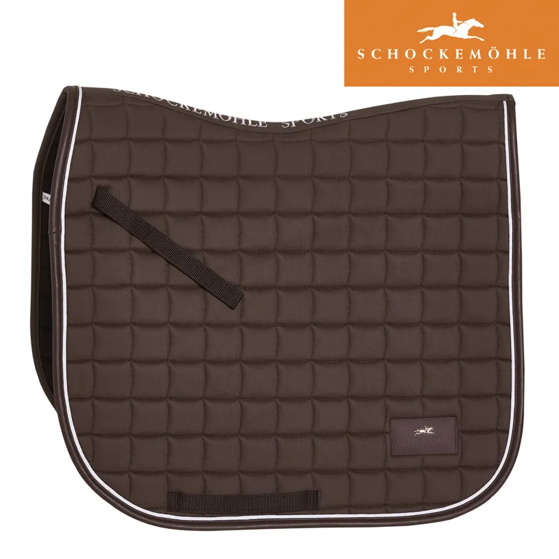 Schockemohle New Dynamic Dressage Style Saddle Pad - Walnut - Full