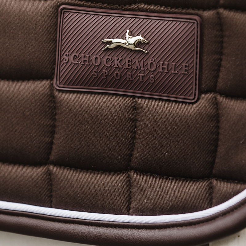 Schockemohle New Dynamic Dressage Style Saddle Pad - Walnut - Full-1