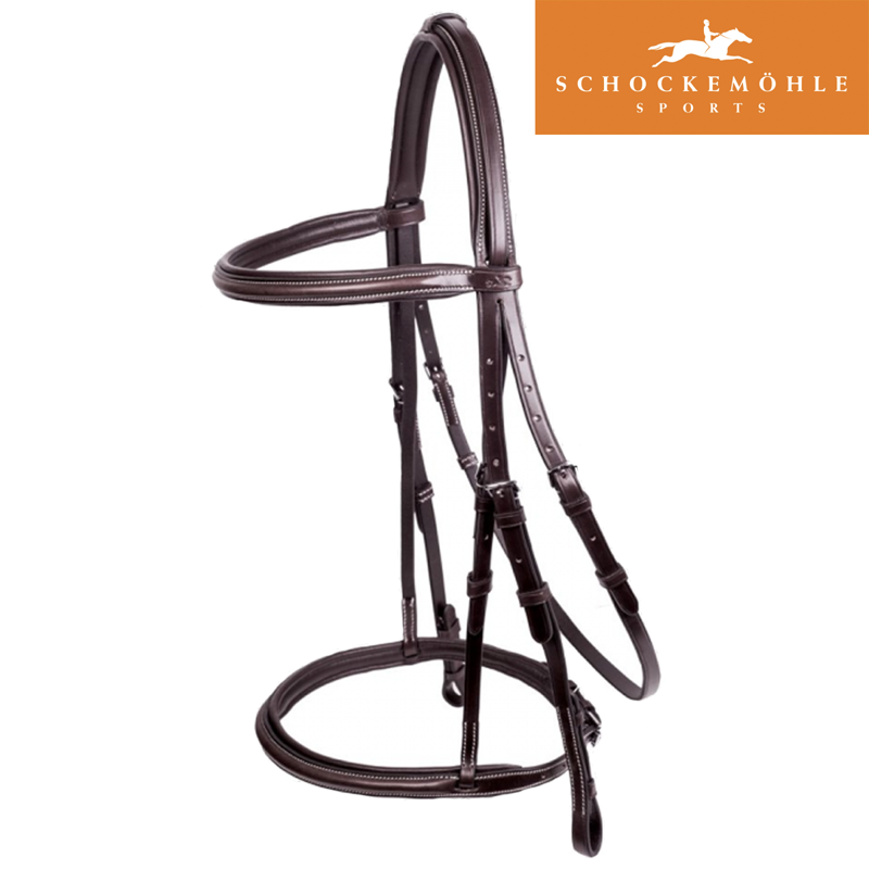 Schockemohle Ocala Hunter Bridle - Royal Oak/Silver