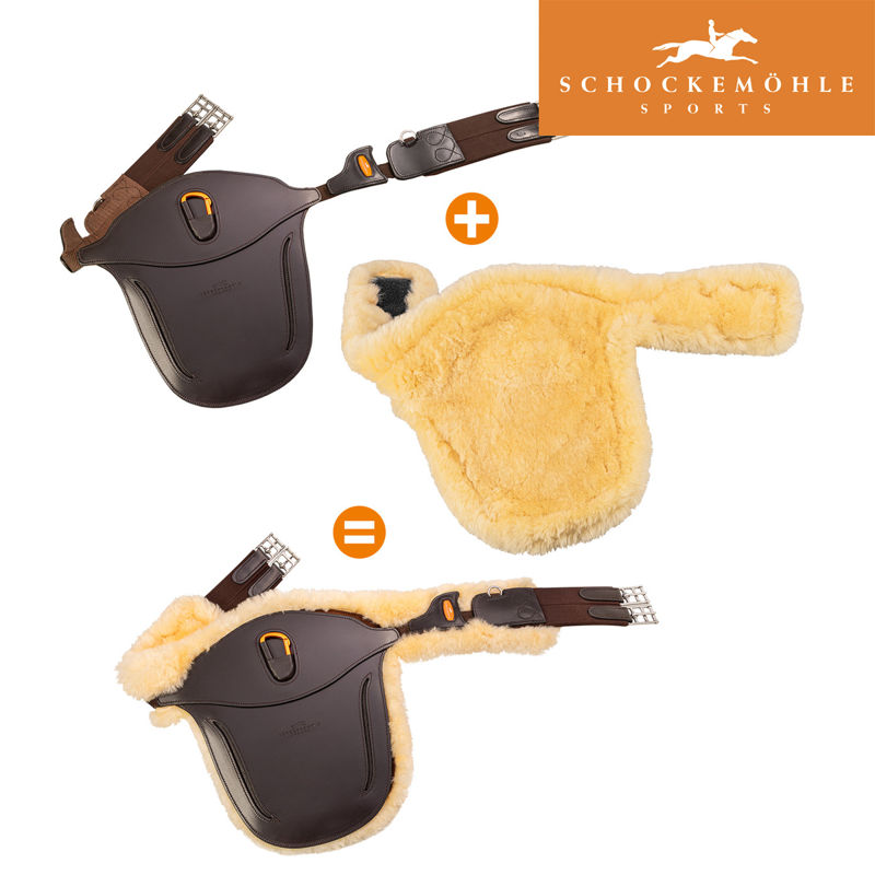 Schockemohle Olymp Pro Anatomical Jumping Girth - Espresso/Silver-2
