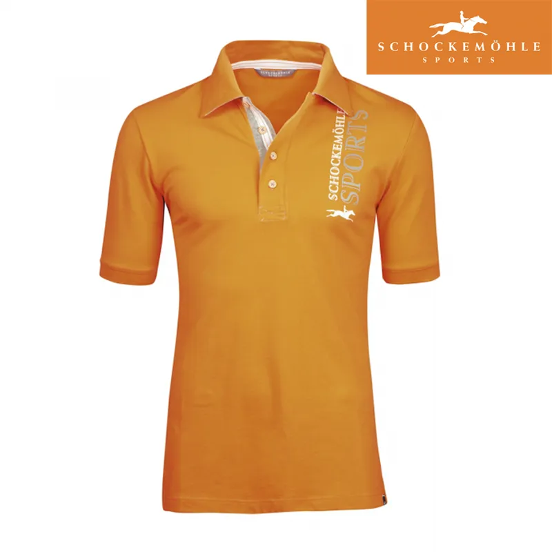 Schockemohle Jason Mens Polo Shirt - Orange