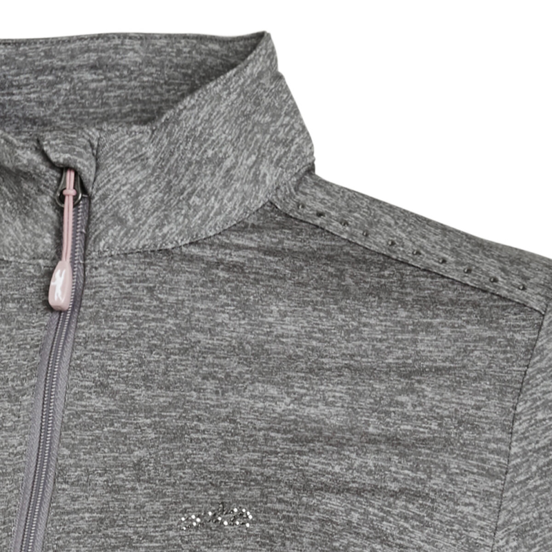 Schockemohle Page Style Ladies Functional Shirt - Grey Melange-1