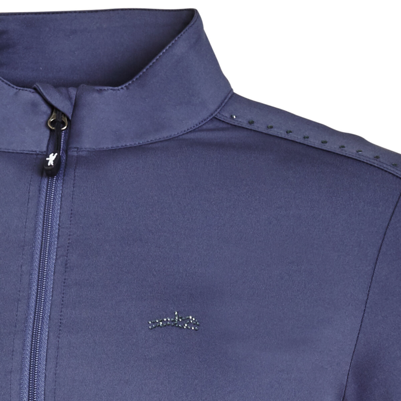 Schockemohle Page Style Ladies Functional Shirt - Jeans Blue-1