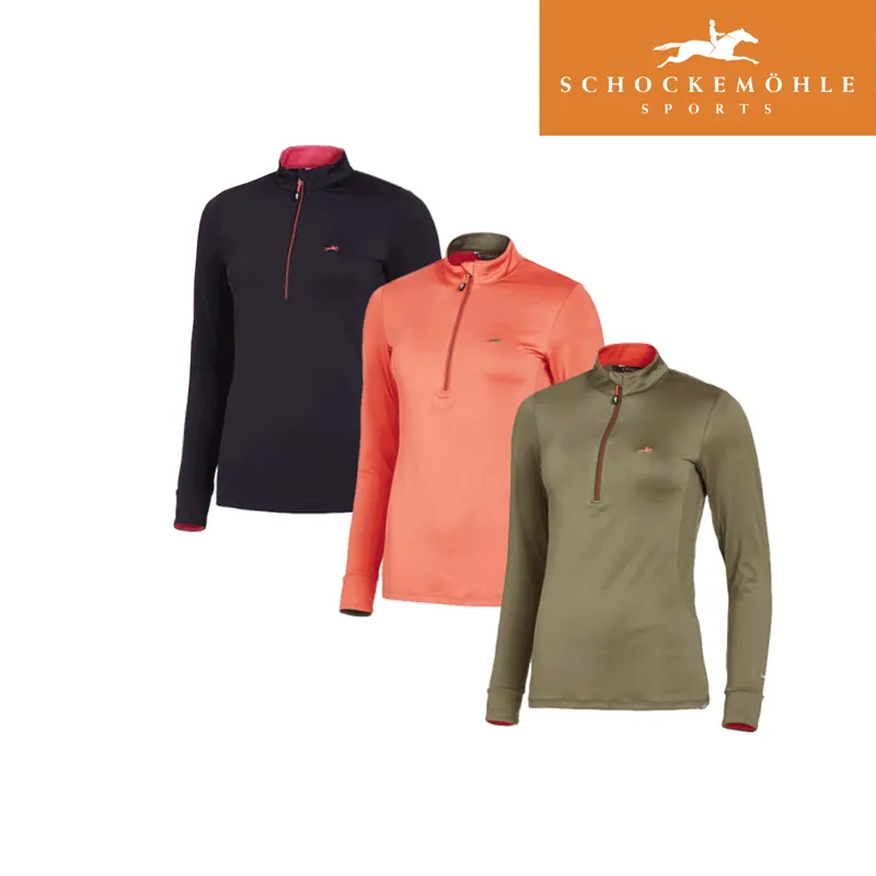 Schockemohle Page Style Long Sleeve Functional Shirt - Ocean