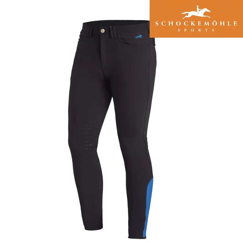 Schockemohle Phoenix KP Mens Breeches - Midnight Blue