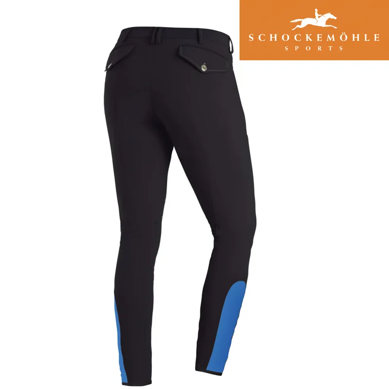 Schockemohle Phoenix KP Mens Breeches - Midnight Blue-1