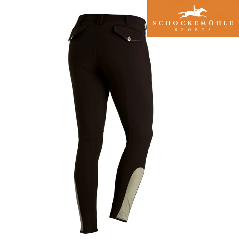 Schockemohle Phoenix KP Mens Breeches - Dark Brown-1