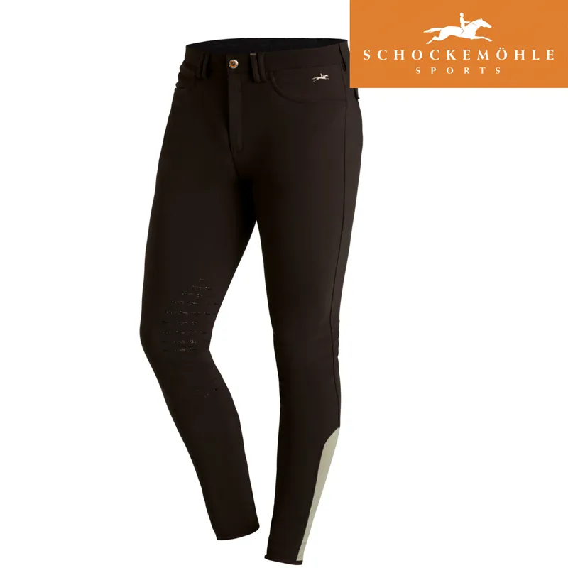 Schockemohle Phoenix KP Mens Breeches - Dark Brown
