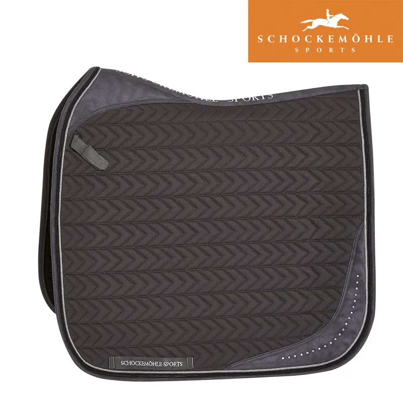 Schockemohle Power Pad Dressage Style Saddle Pad - Graphite - Full
