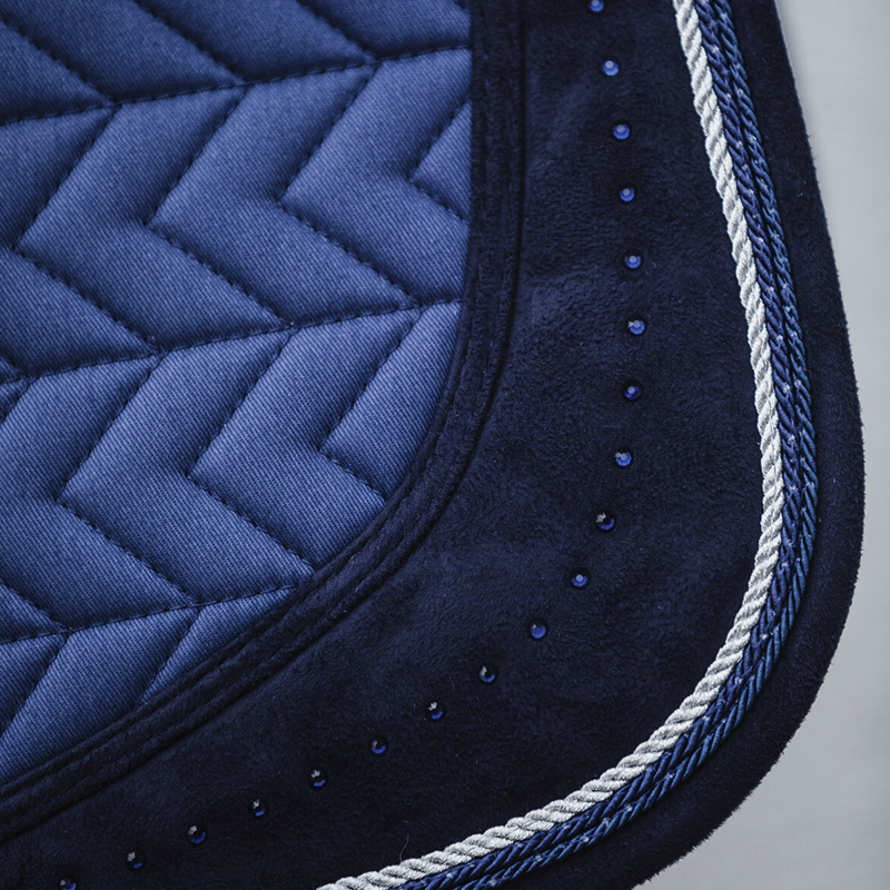 Schockemohle Power Pad Dressage Style Saddle Pad - Jeans Blue - Full-1