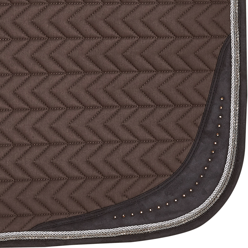 Schockemohle Power Pad Dressage Style Saddle Pad - Walnut - Full-1