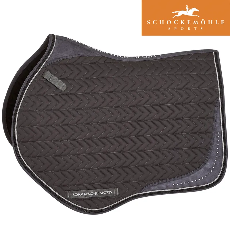 Schockemohle Power Pad Jumping Style Saddle Pad - Graphite - Full