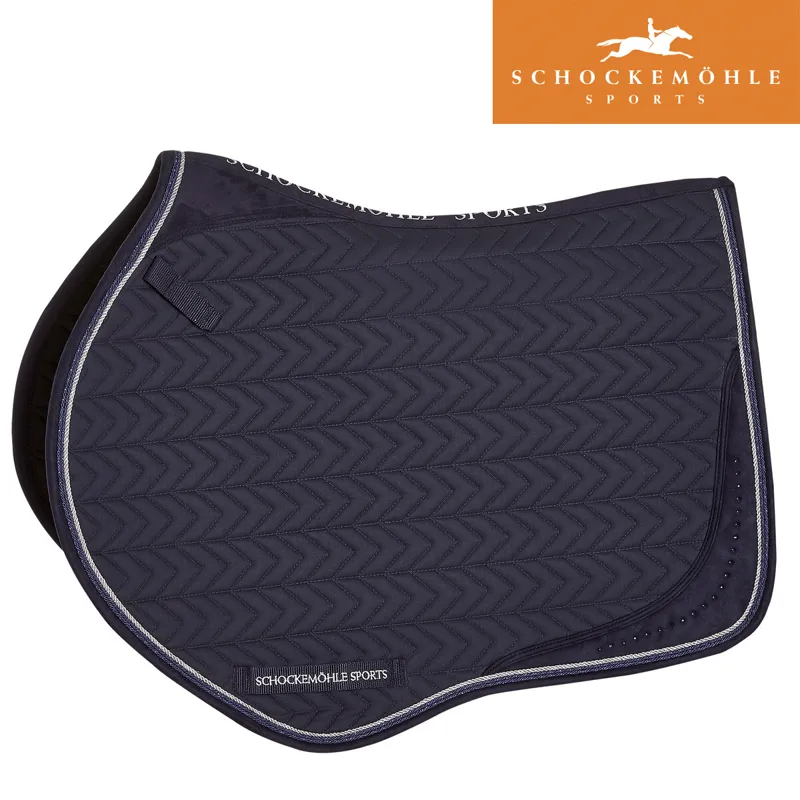 Schockemohle Power Pad Jumping Style Saddle Pad - True Navy - Full