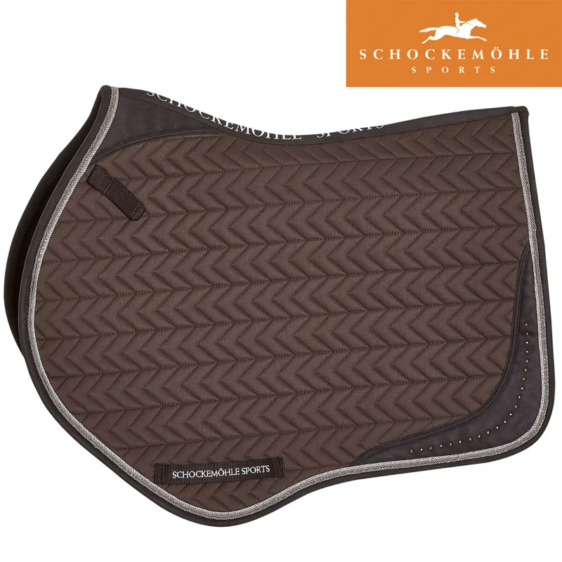 Schockemohle Power Pad Jumping Style Saddle Pad - Walnut - Full