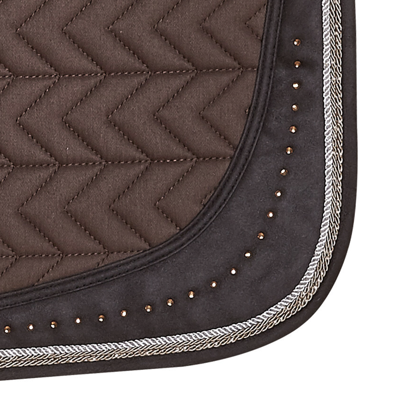 Schockemohle Power Pad Jumping Style Saddle Pad - Walnut - Full-1