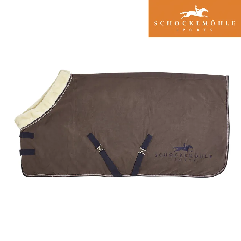 Schockemohle Premium Faux Fur Fleece Rug - Walnut