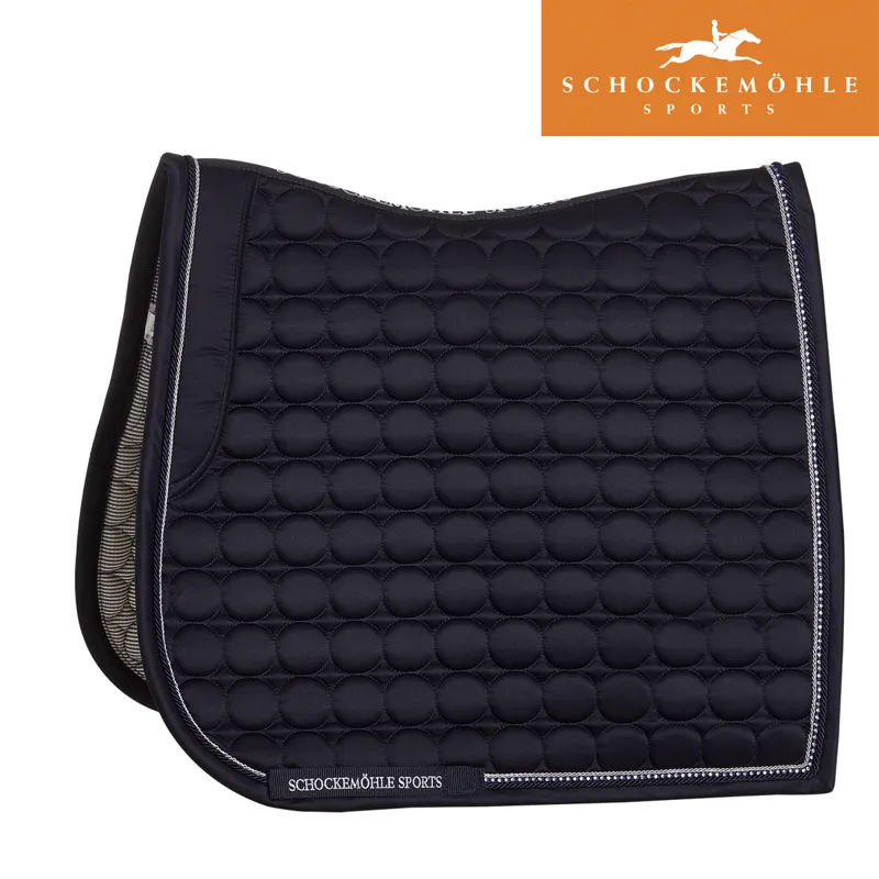 Schockemohle Sanya Dressage Style Saddle Pad - True Navy - Full