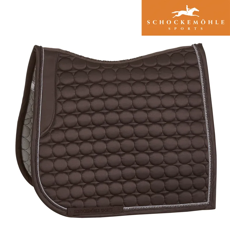 Schockemohle Sanya Dressage Style Saddle Pad - Walnut - Full
