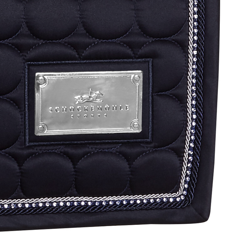 Schockemohle Sanya Jumping Style Saddle Pad- True Navy Logo - Full-1