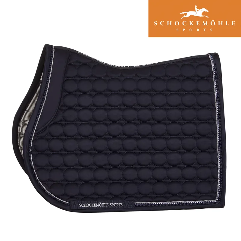Schockemohle Sanya Jumping Style Saddle Pad - True Navy - Full