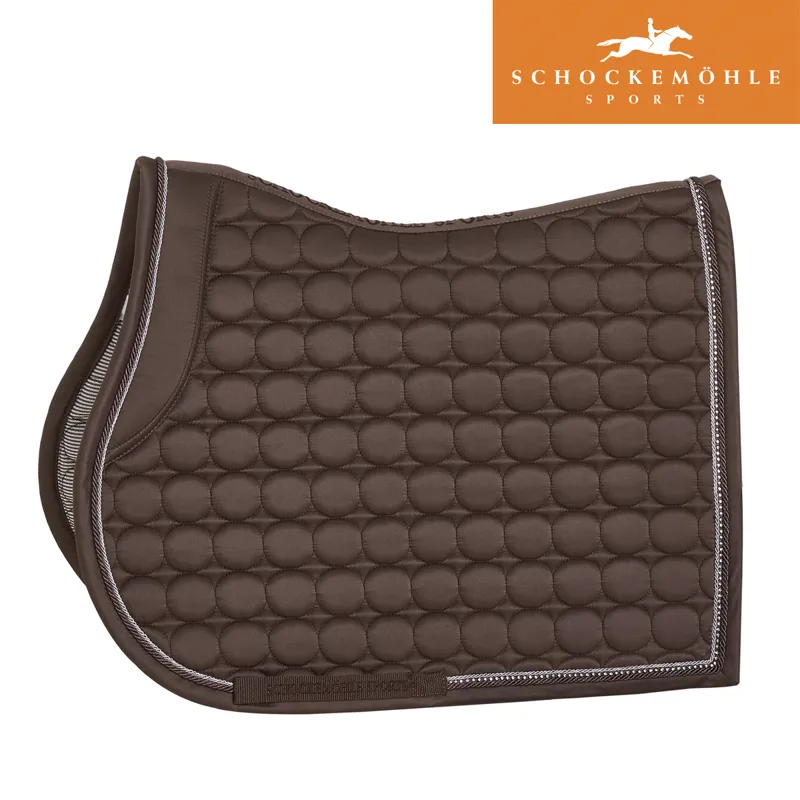 Schockemohle Sanya Jumping Style Saddle Pad - Walnut - Full