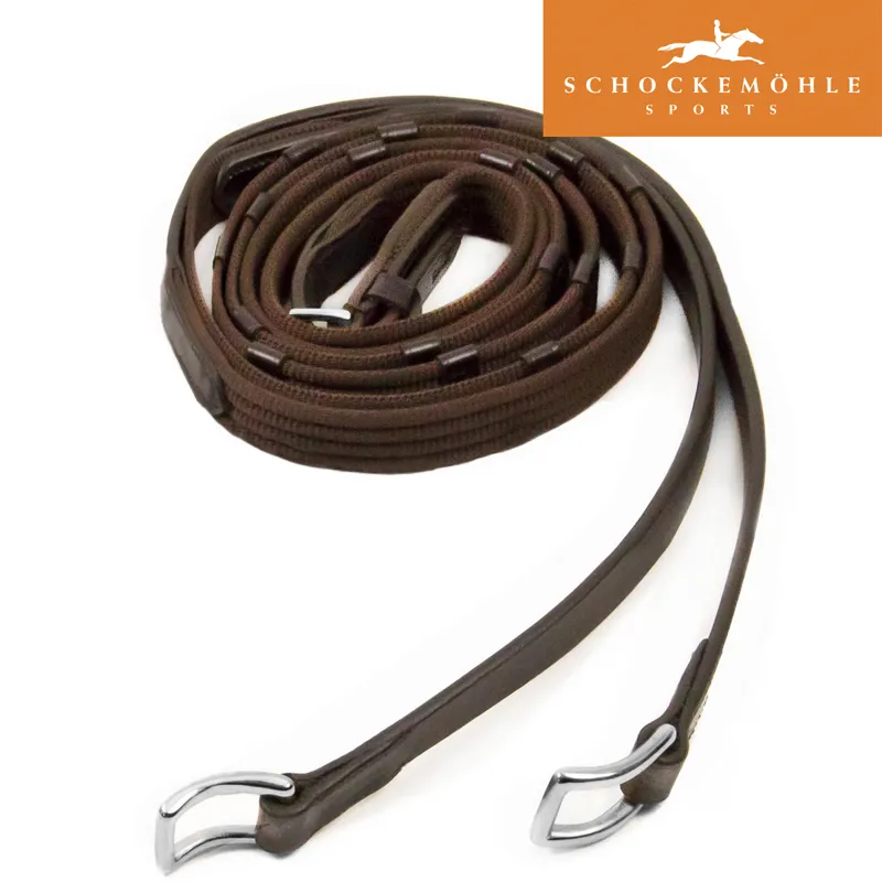 Schockemohle Warendorf Web Rein - Dark Brown/Silver