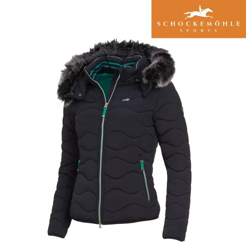 Schockemohle Vanity Style Ladies Quilted Jacket - Dark Navy