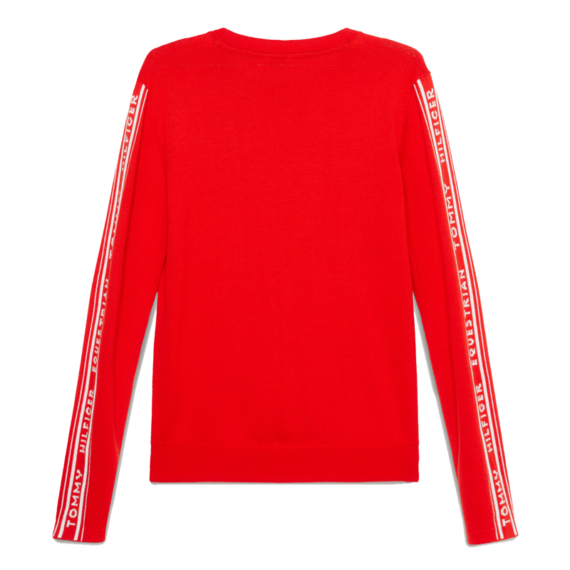 Tommy Hilfiger Women's Seattle Jacquard Logo Sweater - Fierce Red-2