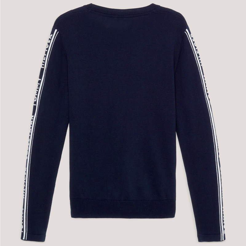 Tommy Hilfiger Women's Seattle Jacquard Logo Sweater - Desert Sky-2