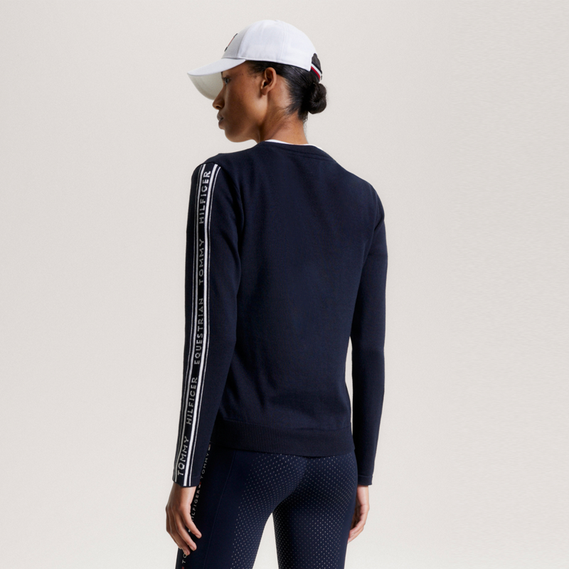 Tommy Hilfiger Women's Seattle Jacquard Logo Sweater - Desert Sky-3