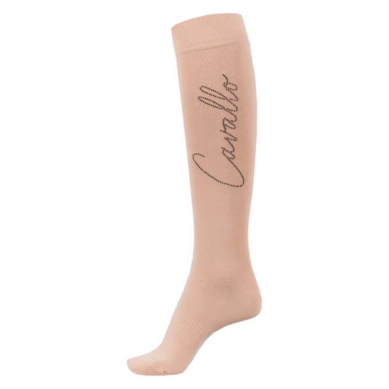 Cavallo Ladies Selma Functional Long Socks - Bright Salmon