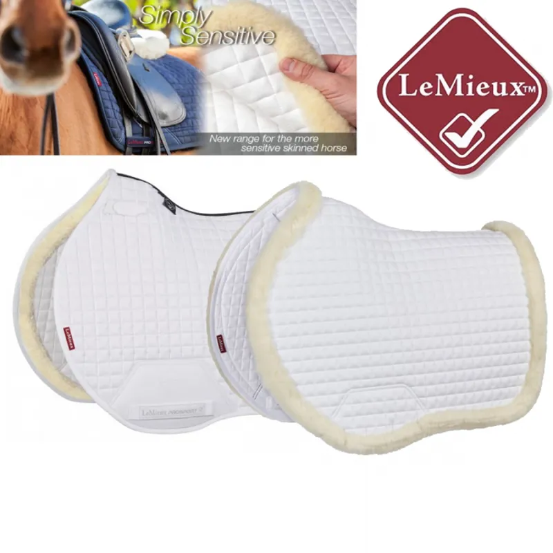 LeMieux Euro Jump Sensitive Saddlepad - White