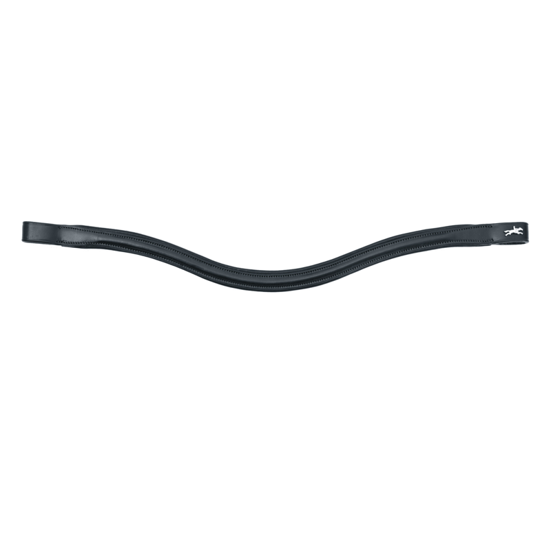 Schockemohle Leather Select Browband - Black/Silver