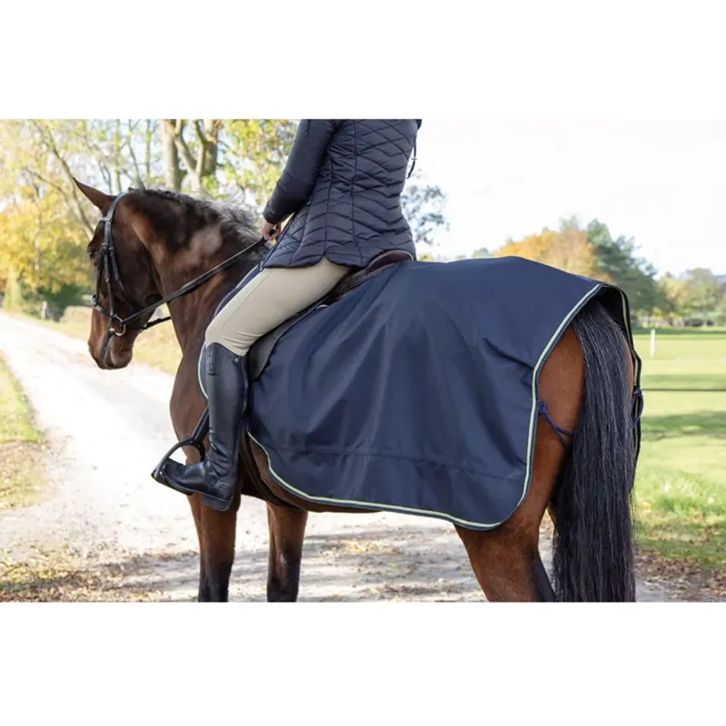 Shires Tempest Original Waterproof Exercise Sheet - Navy