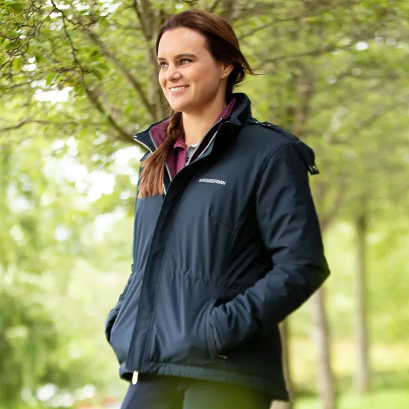 Hy Equestrian Synergy Short Waterproof Secure Shield Coat - Navy-3